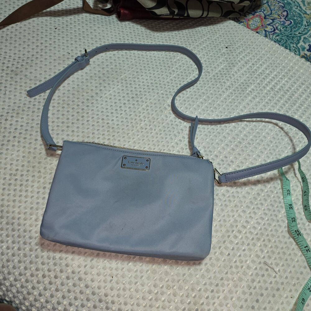 KATE SPADE NYLON TRI SECTION CROSSBODY BAG